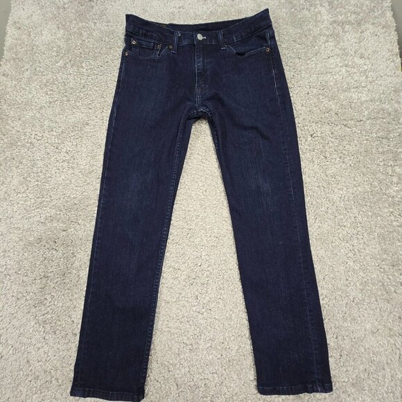 Levi’s 511 Jeans Men 33×32 (Fits 30×29.5)‎ Dark Blue Slim Straight Stretch Denim - Picture 1 of 14